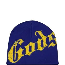 Шапка-бини с украшением в виде логотипа