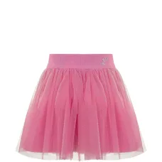 Юбка из тюля с логотипом-нашивкой