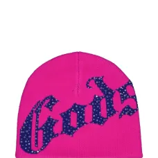 Шапка-бини с логотипом и заклёпками