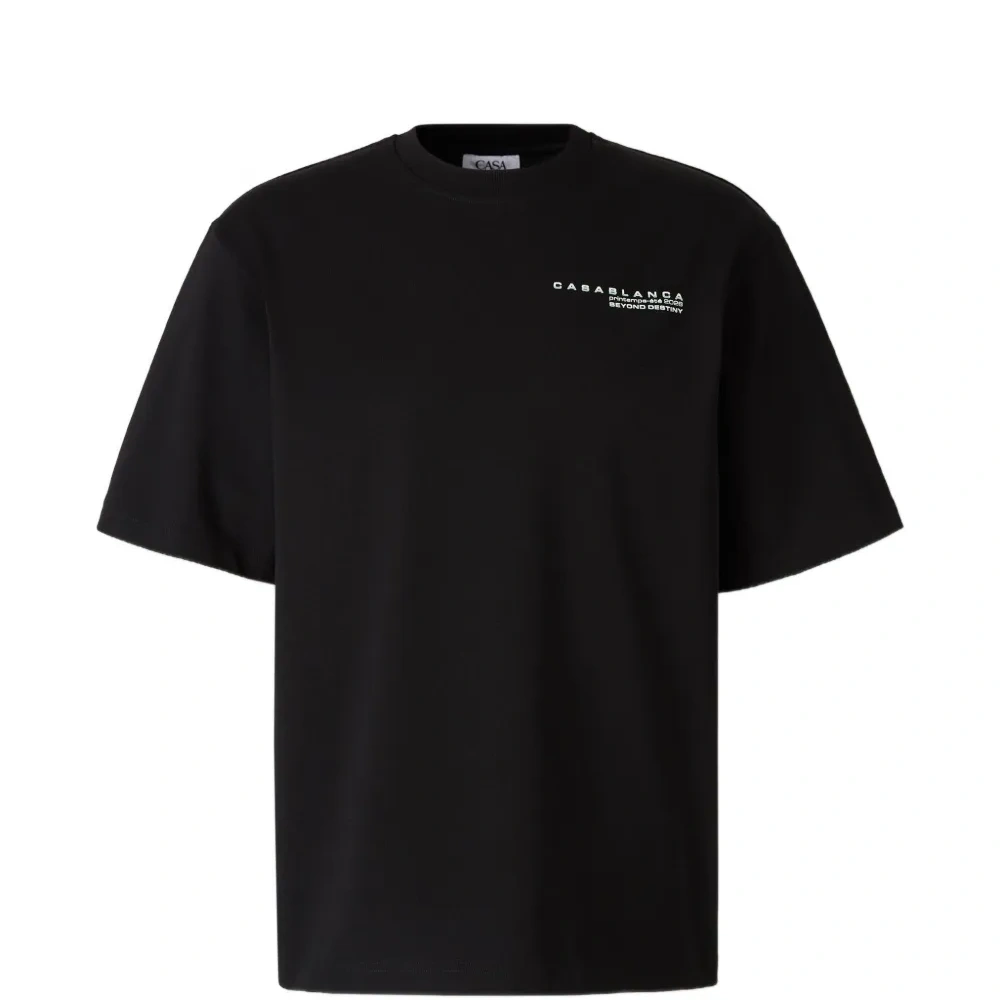 Футболка с круглым вырезом и цветочным принтом