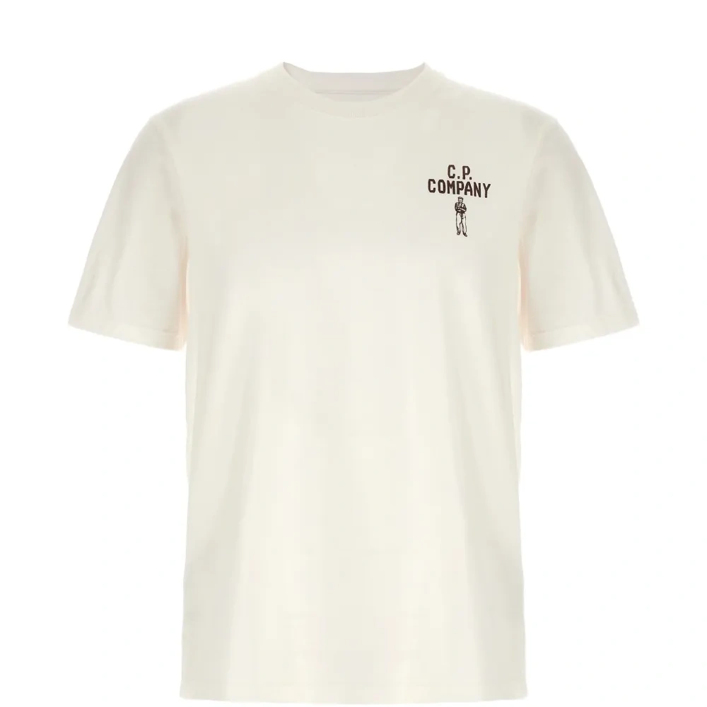 Футболка с принтом и круглым вырезом