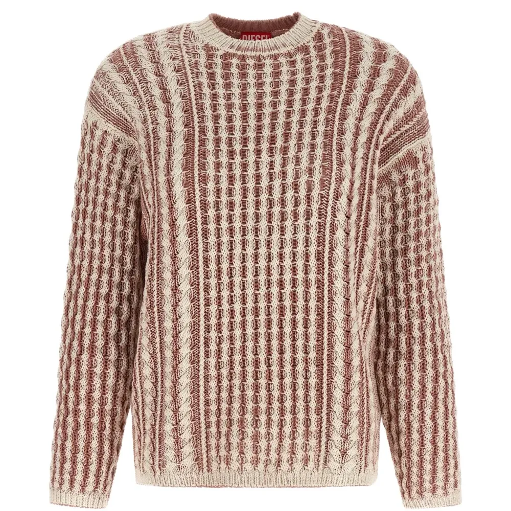 Вязаный свитер в полоску K-Moise