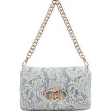 Сумка через плечо с вышивкой в виде цветов и логотипом