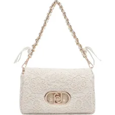Плечевая сумка с кружевной цепочкой Плечевая сумка с кружевной цепочкой