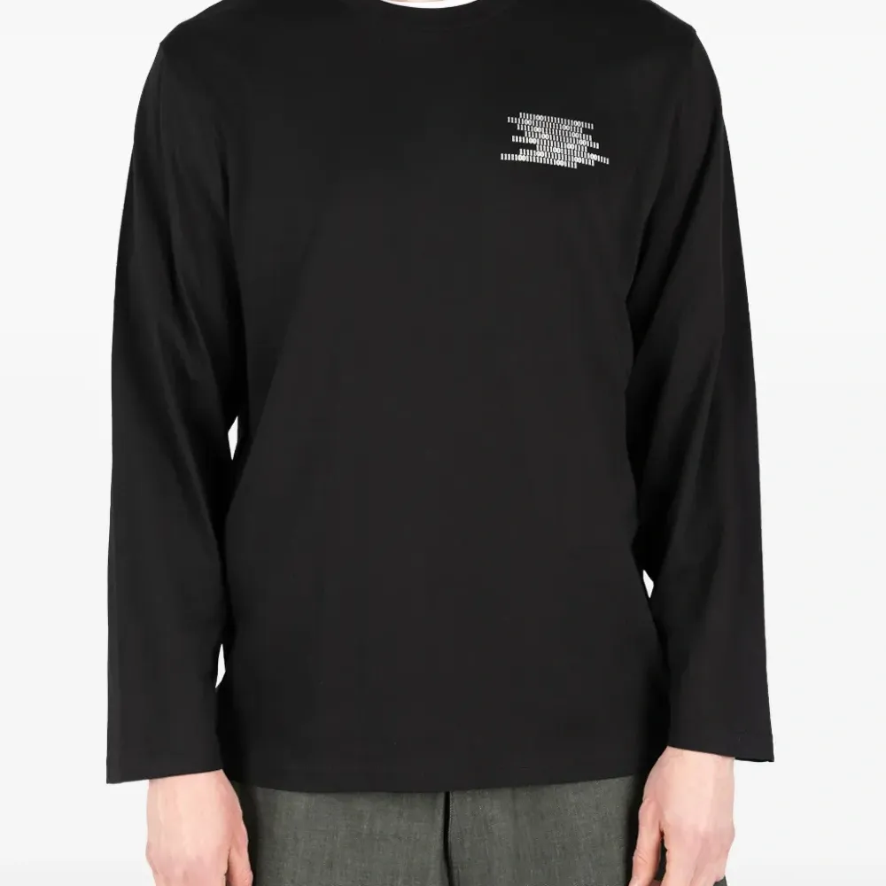 Длинный рукав с принтом "Бинарный код"