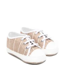 Кроссовки с полосатыми деталями