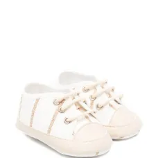 Кроссовки с полосатыми деталями