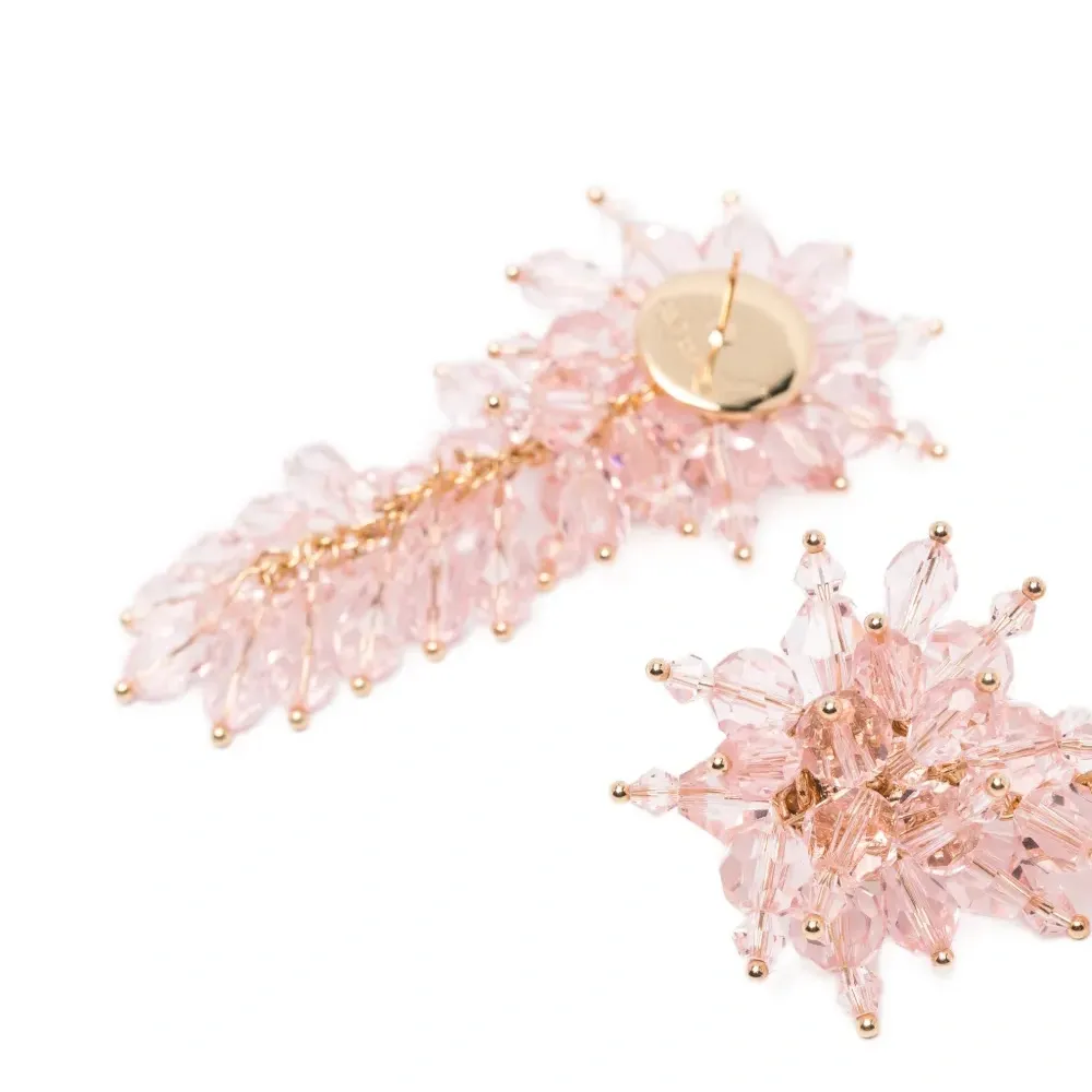 Серьги-подвески с бусинами