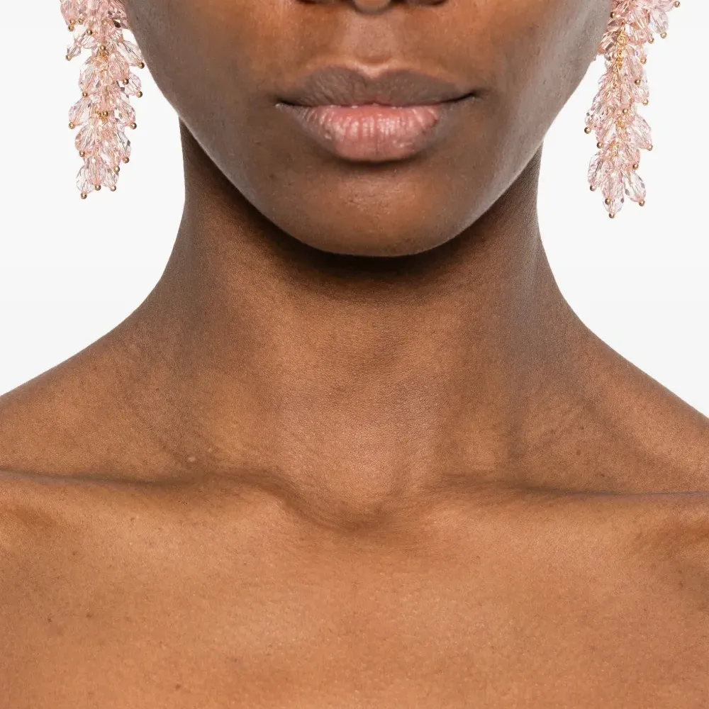 Серьги-подвески с бусинами