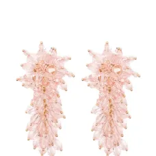 Серьги-подвески с бусинами