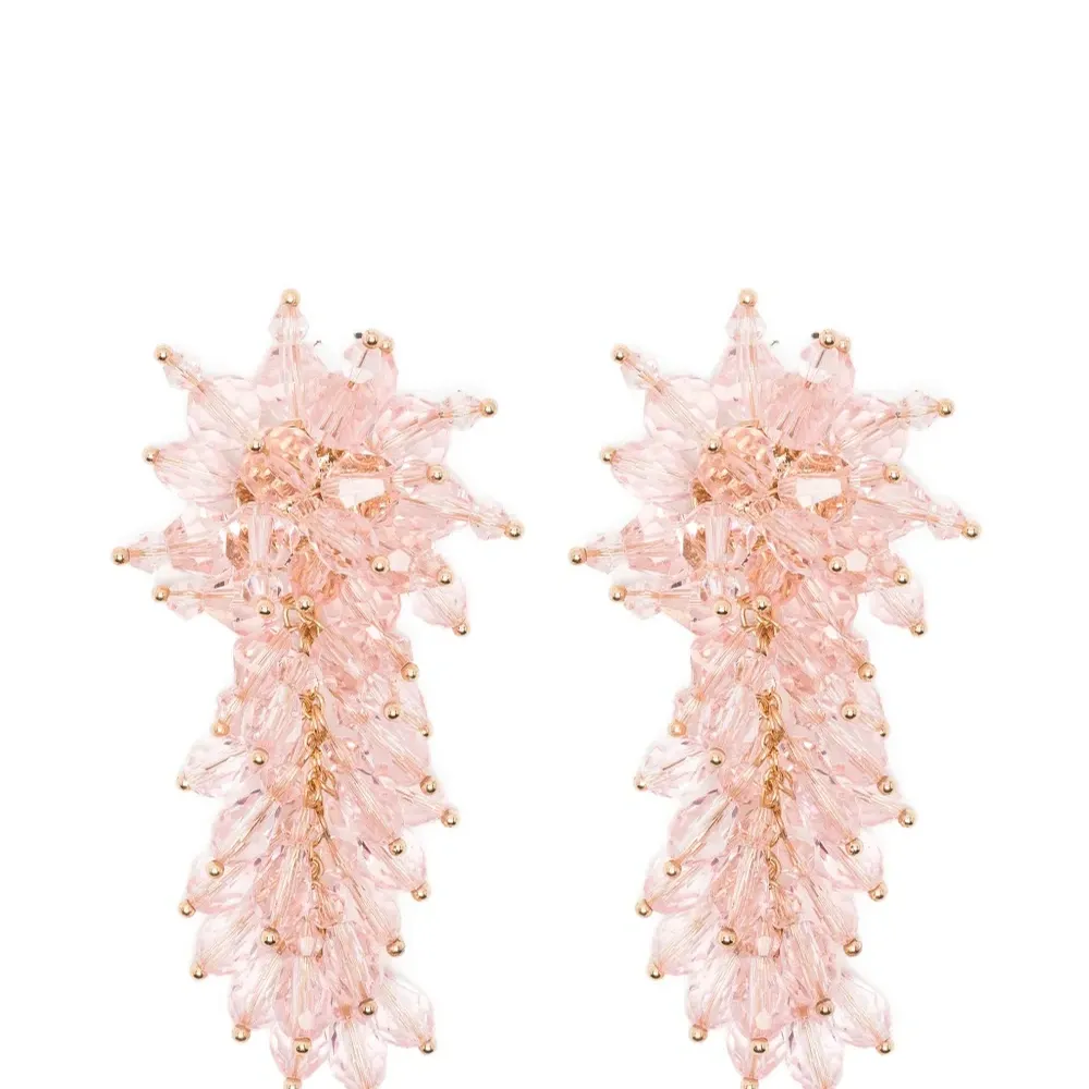 Серьги-подвески с бусинами