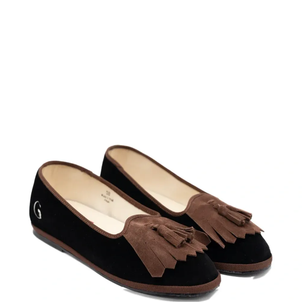 Лоферы Falzarego с бахромой и кисточками