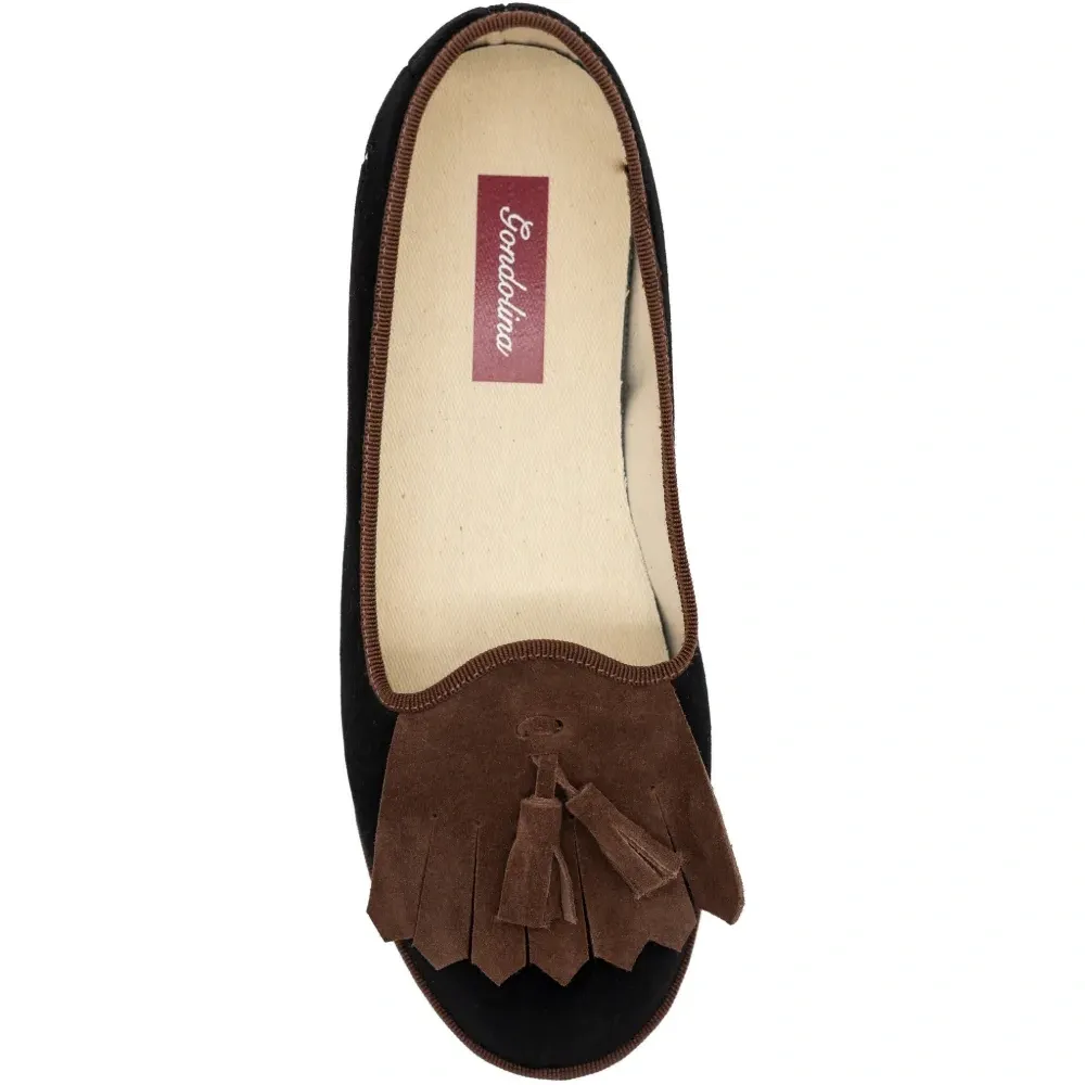 Лоферы Falzarego с бахромой и кисточками