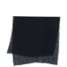 Полосатый шарф с бахромой