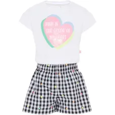 Комбинезон в клетку с сердечным мотивом Комбинезон в клетку с сердечным мотивом