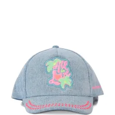 Бейсболка с вышитой нашивкой-логотипом