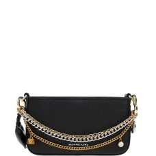 Кожаная сумка-тоут с подвеской в виде сердца Кожаная сумка-тоут с подвеской в виде сердца