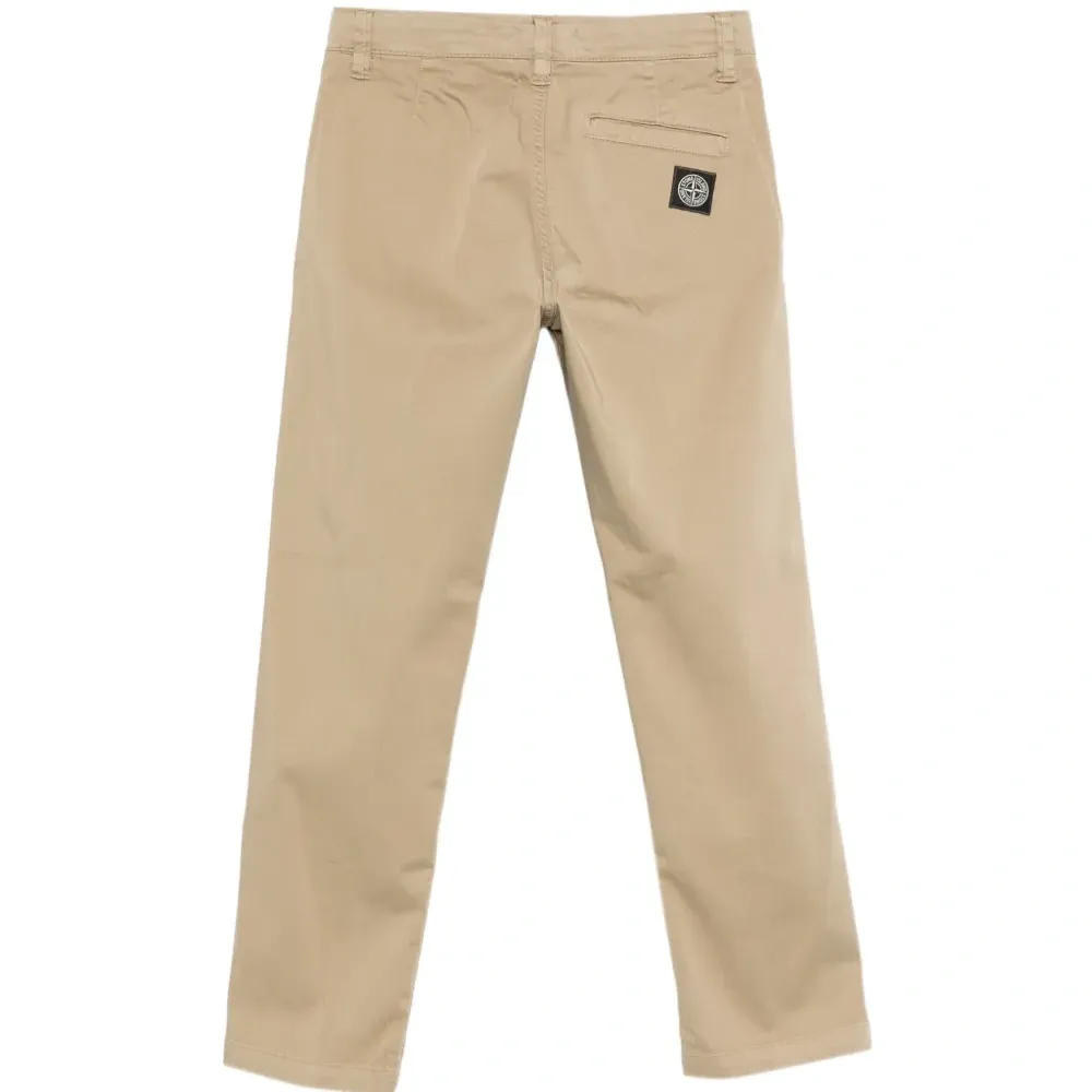 Брюки с нашивкой-логотипом