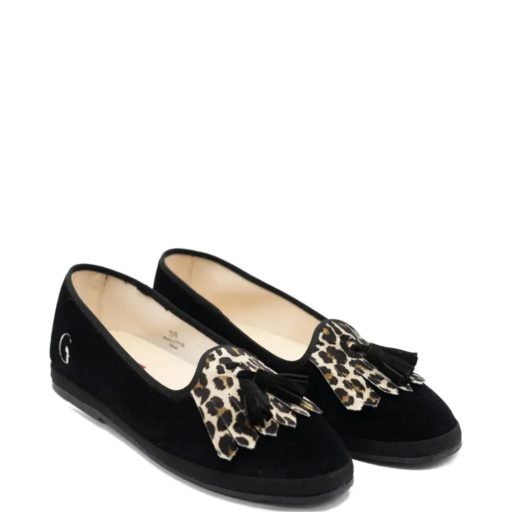 Лоферы Olympia с бахромой и кисточками