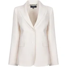 Пиджак с пуговицами и лацканами с вырезом