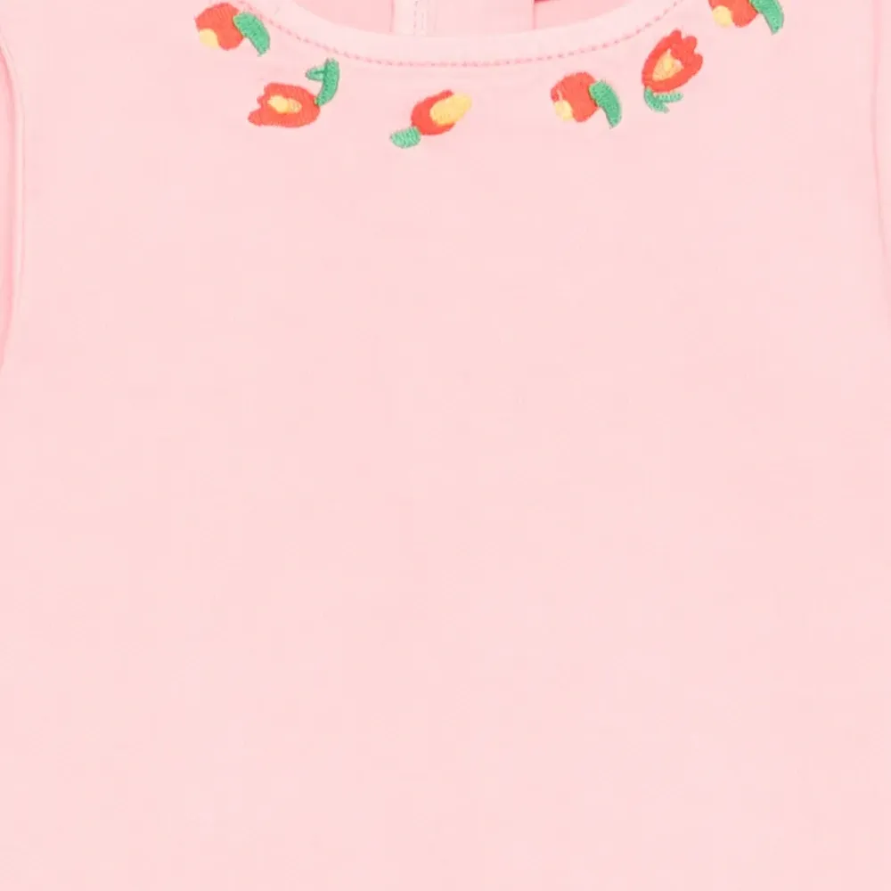 Джинсовое платье с вышитым карманом Джинсовое платье с вышитым карманом