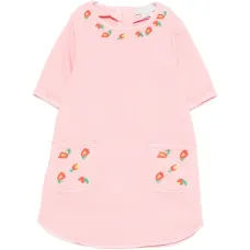 Джинсовое платье с вышитым карманом