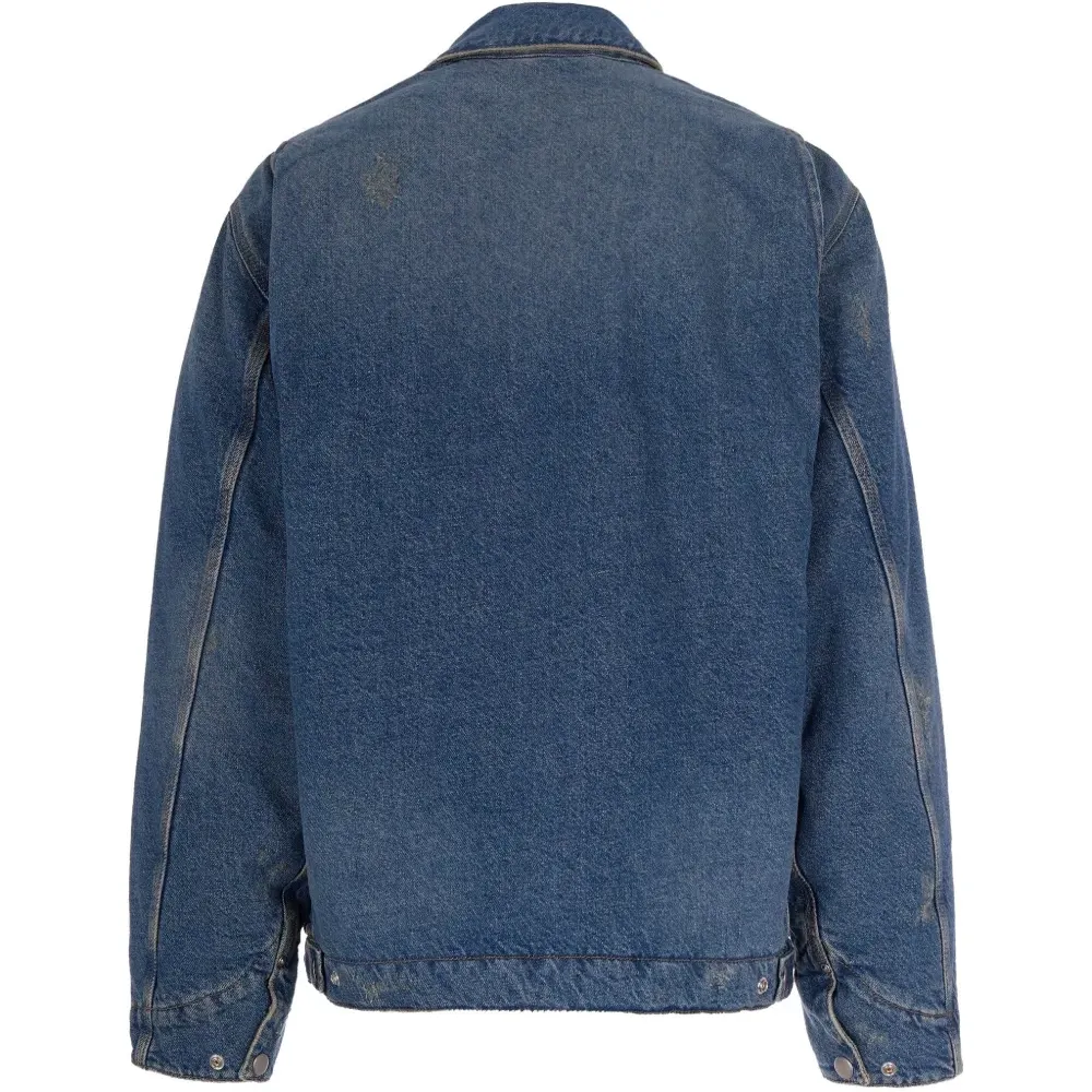 Джинсовая куртка на молнии