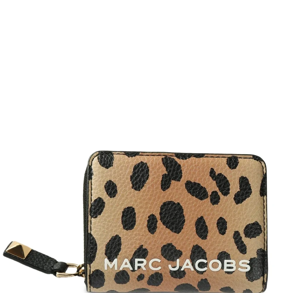 Кошелек на молнии с леопардовым принтом