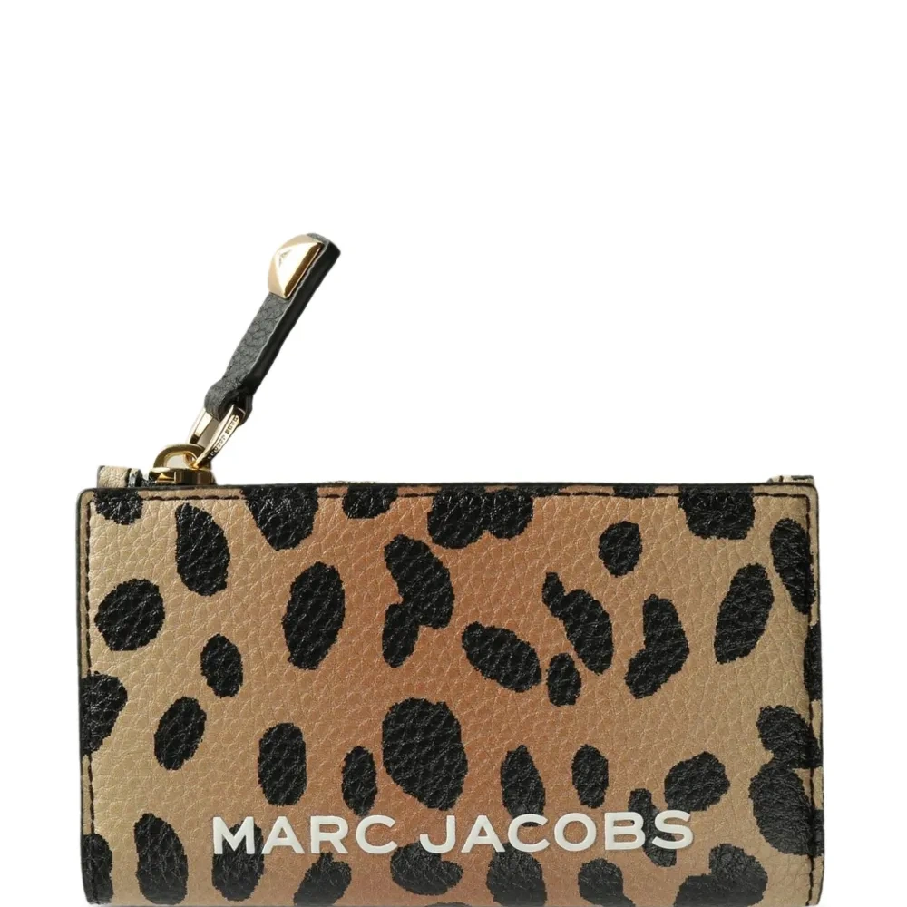 Кошелек на молнии с леопардовым принтом