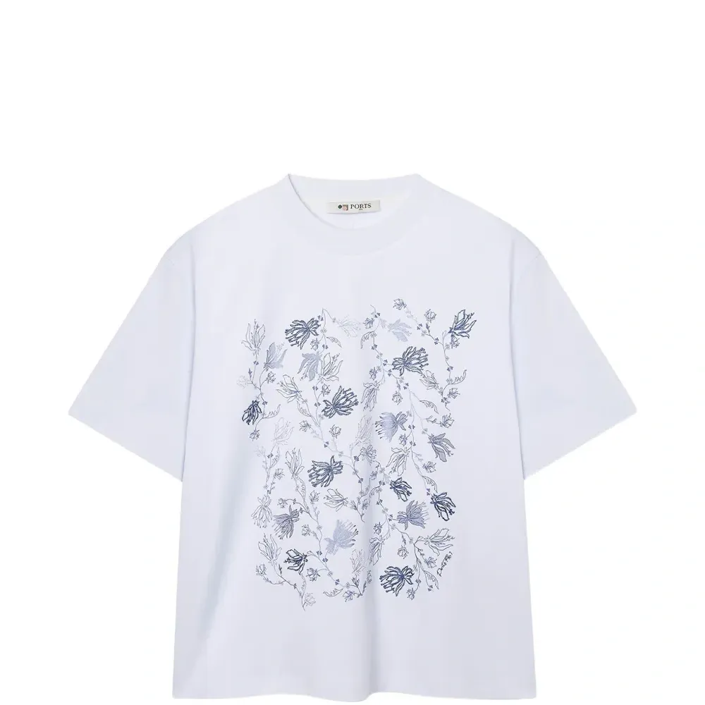 Футболка с цветочным принтом