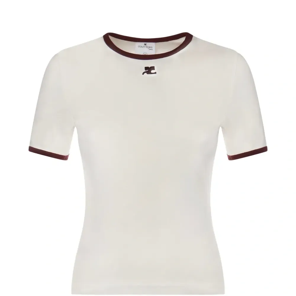 Футболка с отделкой логотипом