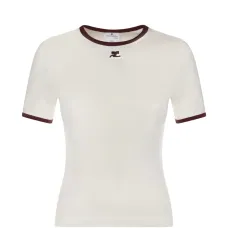 Футболка с отделкой логотипом