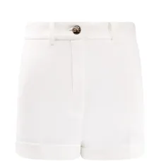 Шорты с ремнем и пуговицей с логотипом