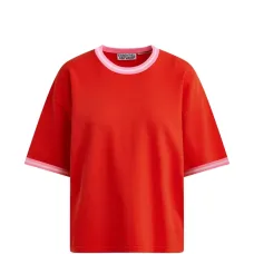 Футболка с контрастной отделкой