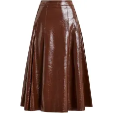 А-силуэтная миди-юбка с отделкой в ​​виде цепочки