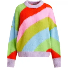 Полосатый вязаный свитер