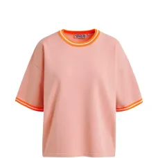 Футболка с контрастной отделкой