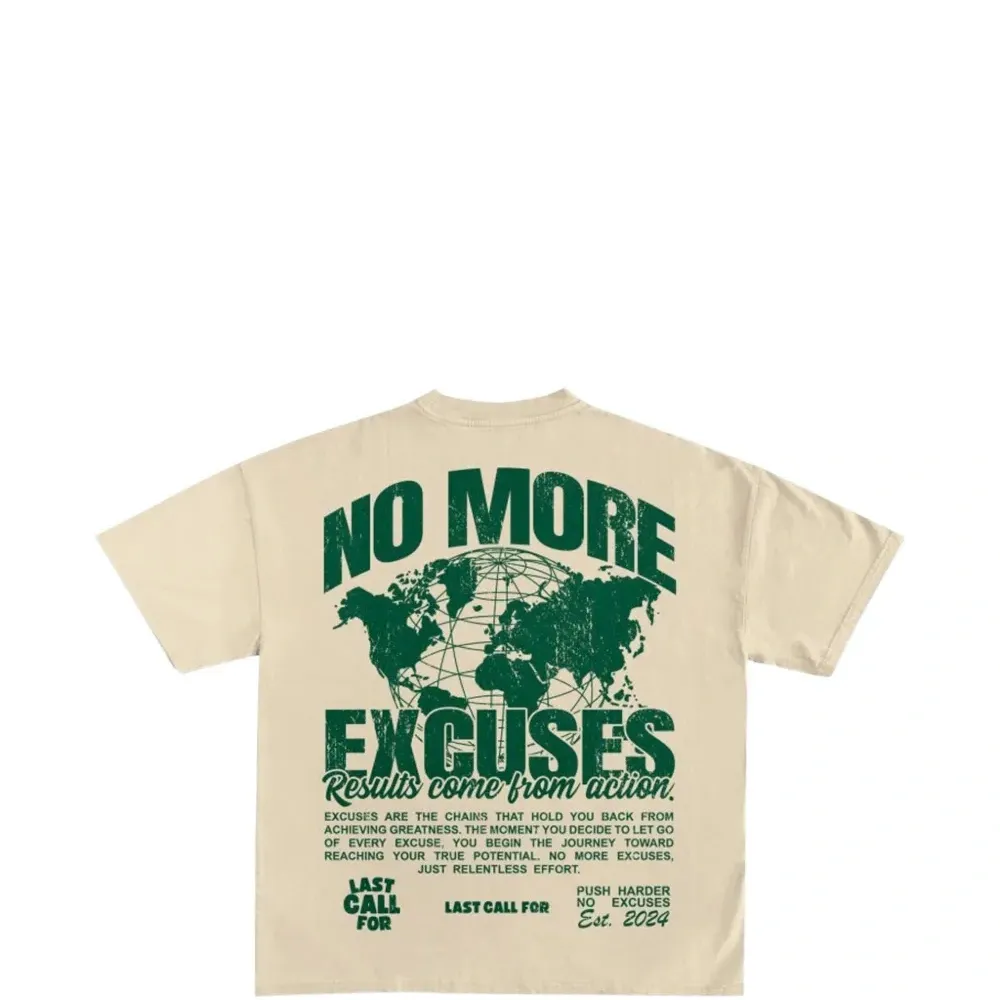 Футболка Comfort с надписью «no excuses»