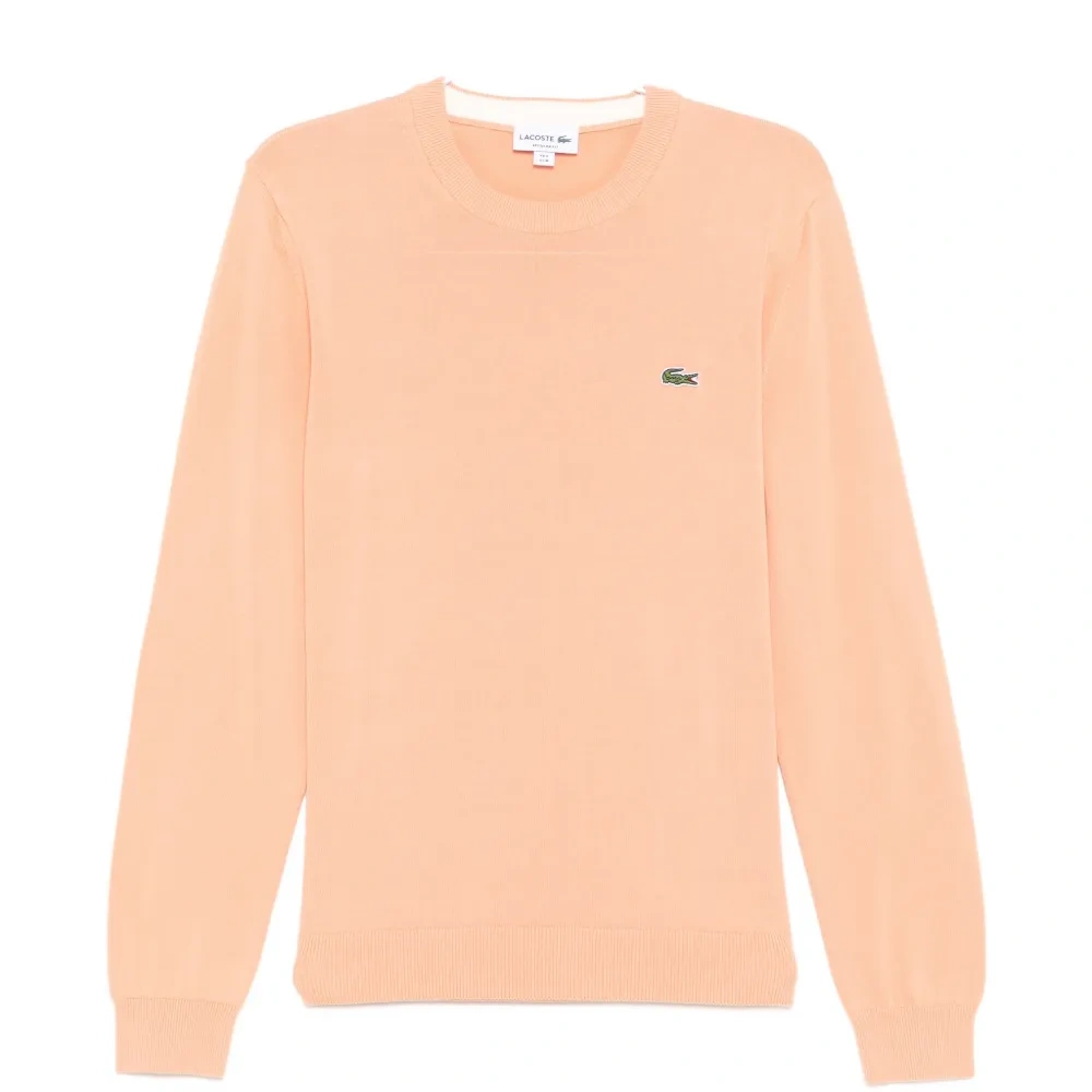 Свитер с круглым вырезом и нашивкой с логотипом