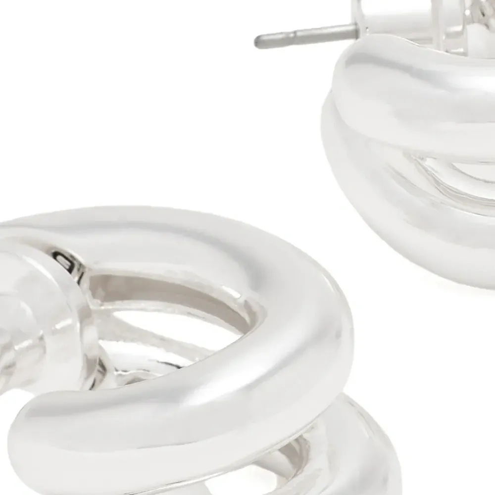 Серьги-кольца Florence с изогнутым дизайном