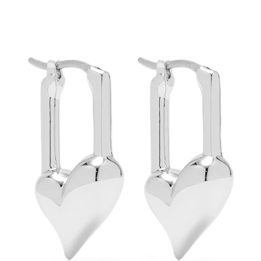 Серьги в форме сердца