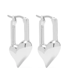 Серьги в форме сердца