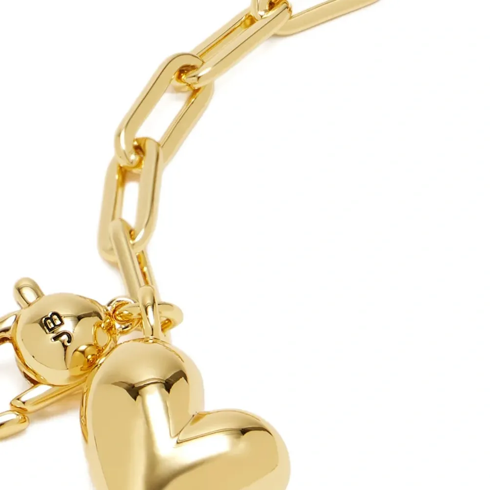 Браслет-цепочка с подвеской в форме сердца