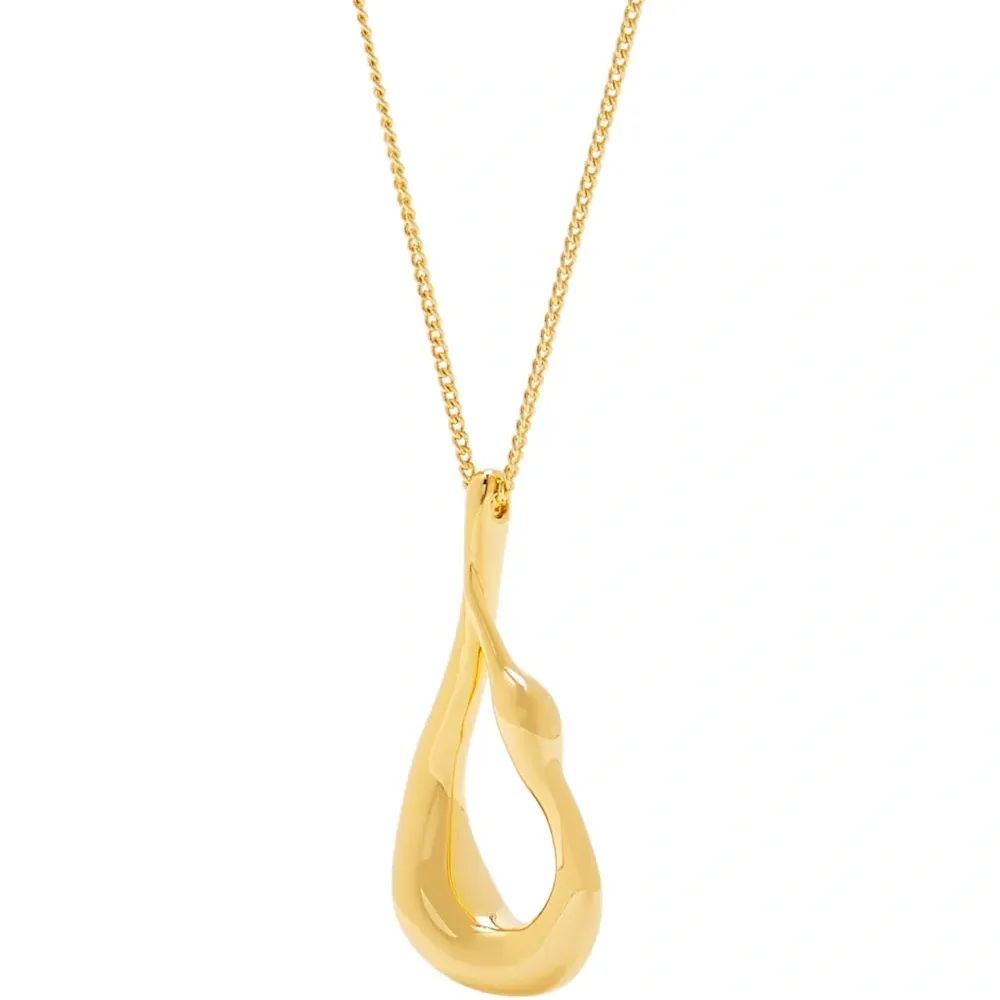 Ожерелье с закрученным кулоном