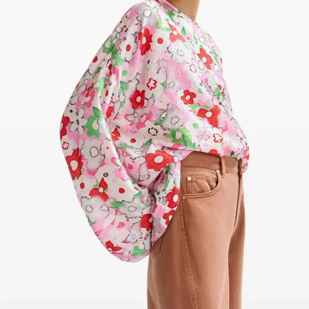 Блузка с цветочным принтом