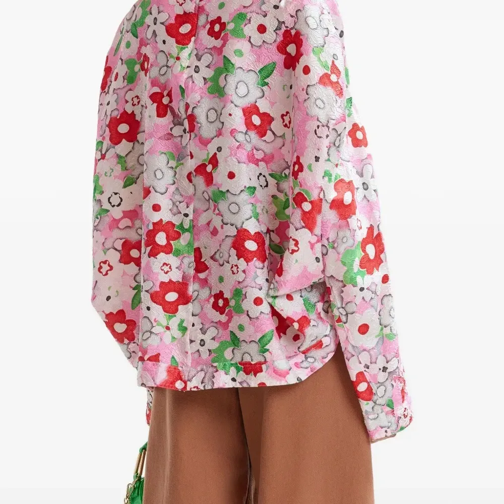 Блузка с цветочным принтом