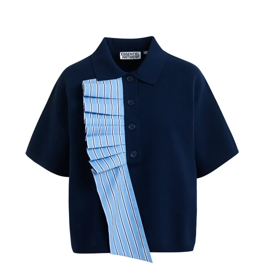 Топ-поло с оборками