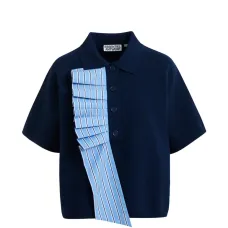 Топ-поло с оборками Топ-поло с оборками