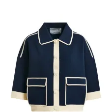 Кардиган с контрастной отделкой