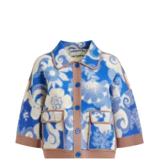 Кардиган с контрастной отделкой